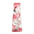 thumbnail image 4 of SMihono Robe Maxi Bohème d'Été pour Femmes Grande Taille Mode d'Été Imprimée Col en V Sans Manches Robe à Enfiler avec Poches Robe de Plage, 4 of 5