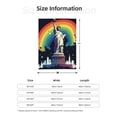 thumbnail image 2 of Lightweight Plush Fuzzy Cozy Soft Blankets Statue Of Liberty Pride Warm Plush Fluffy For Blanket Teen Girls Women Couch Bed Sofa Chair Men Boys Gift 60"X50", 2 of 5