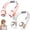 2pcs, variant on Neck Air Conditioner Fan, Portable Neck Fan with Dual Airflow, Bladeless Wearable Personal Cooler, Rechargeable Hands Free 3 Speeds, 360° Twistable Neck Cooler for Travel Outdoor Office