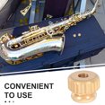 thumbnail image 2 of Shisuyan French Horn Knurled Cap Screw Precision Valve Lever Stopper for Baritone Horn Trombone Rotor Valve Fix Professional Musical Instrument Accessories Golden, 2 of 8