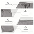 thumbnail image 5 of Guluxicc Linen Pants for Men Elastic Waist Drawstring Solid Trousers with Pockets Trendy Summer Casual Beach Pants, 5 of 7
