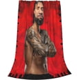 thumbnail image 3 of Jey USO Wrestler Throw Blanket Comfortable Air Conditioner Blanket Blankets for All Seasons Soft Blankets for Living Room for Camping, 3 of 8