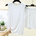 thumbnail image 5 of Shorts Pajamas Sets for Women Summer Soft Modal Sleepwear Sleeveless Versatile Comfy 2 Piece Lounge Set, 5 of 5