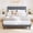 Dark Gray, variant on Nextay Twin Size Metal Platform Bed Frame, No Box Spring Needed with 700LBS Sturdy Wooden Slats Support, Noise Free