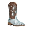 thumbnail image 2 of Roper Girls Starlet Tooled Inlay Square Toe Cowboy   Mid Calf Boots, 2 of 5