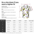 thumbnail image 5 of Sikiie Lavender Flowers Print Men's Hawaiian Shirt, Summer Beach Button Pocket Short Sleeve T-Shirt,Large, 5 of 7