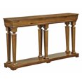 thumbnail image 2 of Oak Finish Console Table with Lower Shelf, Entryway Sofa Table with Storage for Living Room, Hallway, 2 of 6