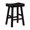Black, variant on Solid Wood Bar Stools Set, White and Coffee Finish / Fit in Dining Room