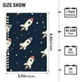 thumbnail image 2 of FORMRS 1-Subject Spiral Notebook 8" x 5" College Ruled 60 Refillable Sheet, Rocket Pattern, 2 of 7