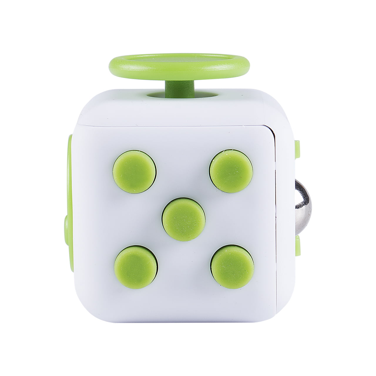 New White & Blue  Full Fidget Cube 6 side anxiety stress attention relief toy 