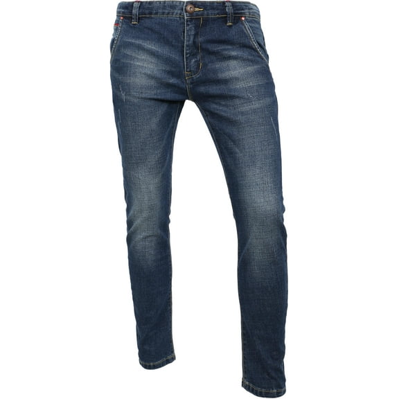 Ma Croix Mens Designer Jeans Stretch Denim Skinny Slim Fit Pants