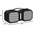 thumbnail image 7 of Coby Ranger Wireless Portable Speaker with Bluetooth 5.3 and FM Radio, IPX5 Water-Resistant, Micro-USB, AUX, and TF Card Input, Rechargeable Battery with 7-Hour Playtime, 10 Watts, Black, 7 of 7