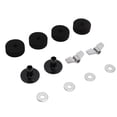 thumbnail image 1 of Cymbal Replacement Accessories, Height Positioning 12Pcs Hi Hat  Felt Improve Sound Quality Standard Size With Base Wing Nuts Washer For Most Drum Kits Black, 1 of 8