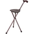 thumbnail image 3 of Bastón plegable Switch Sticks con asiento para adultos mayores, silla de cuatro patas de 86 cm de alto, estructura de aluminio ligero, soporta 100 kg, mango ergonómico antideslizante, ideal para viaje, 3 of 5
