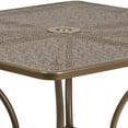 thumbnail image 6 of Flash Furniture Commercial Grade 35.5" Square Gold Indoor-Outdoor Steel Patio Table with Umbrella Hole, 6 of 8