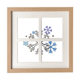 thumbnail image 1 of Météo Hiver Neige Illustration Modèle Cadre Mur Table Affichage 4 Ouvertures Image, 1 of 3