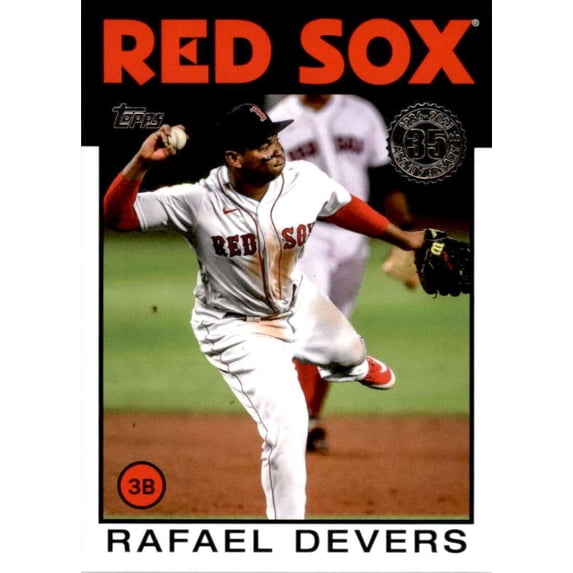2021 TOPPS 1986 TOPPS BASEBALL 35TH ANNIVERSARY #86B-59 RAFAEL DEVERS BOSTON RED SOX
