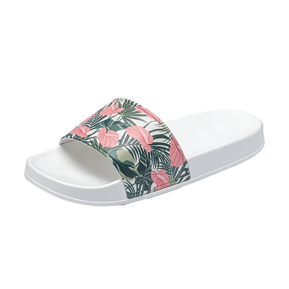 Ketyyh-chn99 Slippers Women Men's Summer Shoes Slippers Light Weight Anti Slip Comfortable EVA Slippers For Women and Men (White, 9.5)