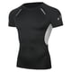 thumbnail image 2 of Tops para hombre, blusas y camisas de manga corta con cuello redondo para hombre, camisetas deportivas casuales ajustadas de alta elasticidad con cuello redondo, blusas de licra para hombre, 2 of 8