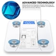 thumbnail image 2 of Smart Scale for Body Weight, Digital Bathroom Weighing with Sync App, BMI, Fat, Muscle Mass, Accurate Bluetooth Home User Health Equipment (White), 2 of 4