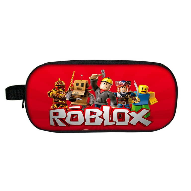 Game Roblox Double-Layer Pencil Bag Roblox Pencil Box Elementary And Middle  School Students Children's Pencil Bag Stationery Box 