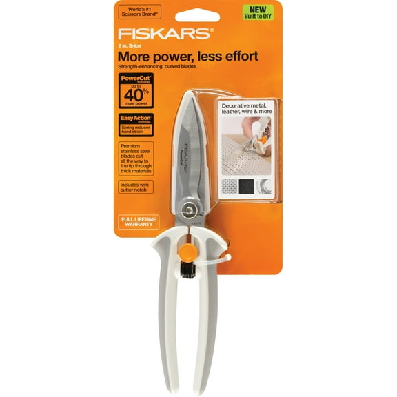 Fiskars Crafts Easy Action PowerCut Snips Nippers, 8 Piece