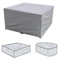 thumbnail image 2 of Garden Furniture Covers Silver Rectangular Patio Table Cover Waterproof Anti-uv Cover, 2 of 5