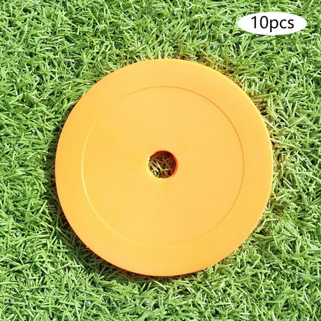 VONKY 10Pcs Flat Cones Non Slip Training Spot Markers for Boxing Baseball Soccer Orange