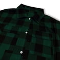thumbnail image 6 of IUYRTFE Women's Long Plaid Button Down Shirt Jacket Casual Oversized Flannel Coat with Pockets, 6 of 7