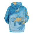 thumbnail image 3 of Oceanic Gold Map Print Men's Women Vintage 3D Hooded Sweatshirt - All-Season Loose Fit Streetwear, 3 of 6
