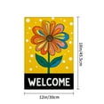 thumbnail image 4 of AMHNF Linen Garden Flag with Colorful Flower Design for Spring Summer Home Outdoor Garden Yard Door Decor 12x18 inch, 4 of 5