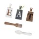 thumbnail image 4 of Juego de 5 letreros colgantes para tabla de cortar, decoración rústica de madera, decoración de pared con tenedor y cuchara para hotel, sala de estar E, 4 of 8