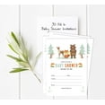 thumbnail image 5 of Inkdotpot 30 Fill In StyleBaby Shower Invitation Cards Jungle Animals Gender Neutral Blank Invites, 5 of 7