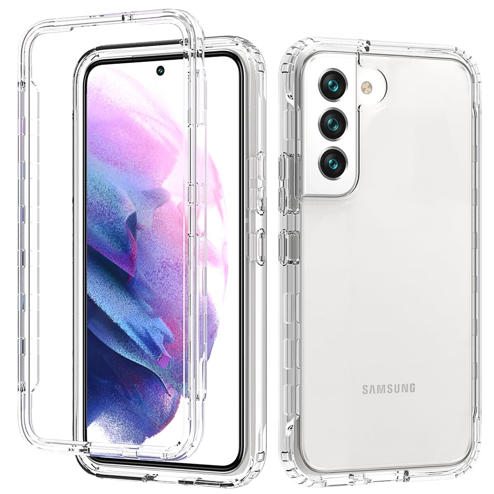 NIFFPD Samsung Galaxy S22 Plus Case Shockproof Case with TPU Bumper Cover for Samsung S22 Plus 5G 6.6' Clear Crystal