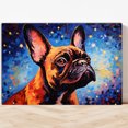 thumbnail image 4 of French Bulldog Dog Canvas Van Gogh Starry Night Wall Art Gifts Canvas Wall Art Frame Music Artist Customized Canvas Framed Photo Art Work For The Bedroom(Gifts For Dog Lover ), 4 of 6