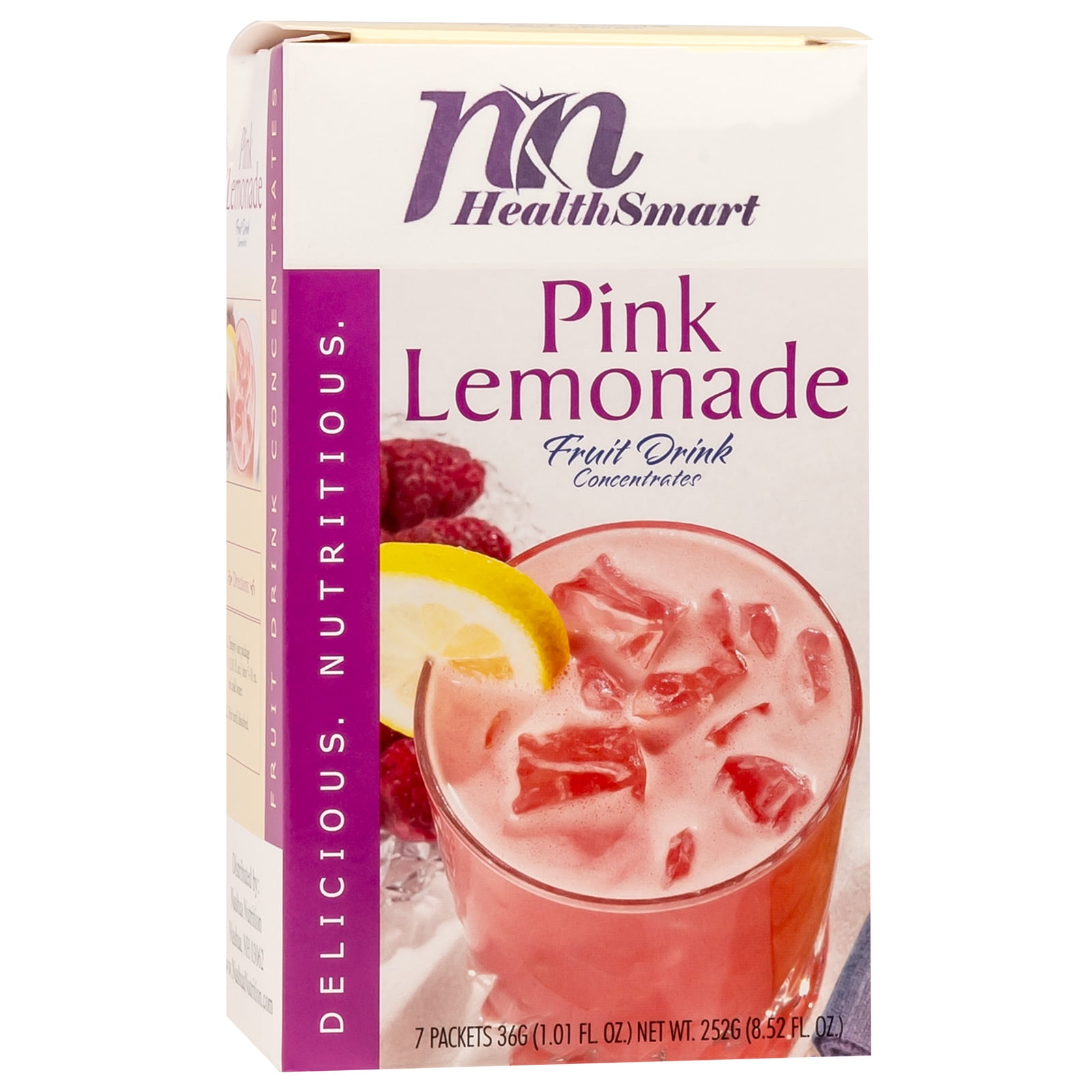 HealthSmart High Protein Fruit Drink Liquid Concentrate Pink