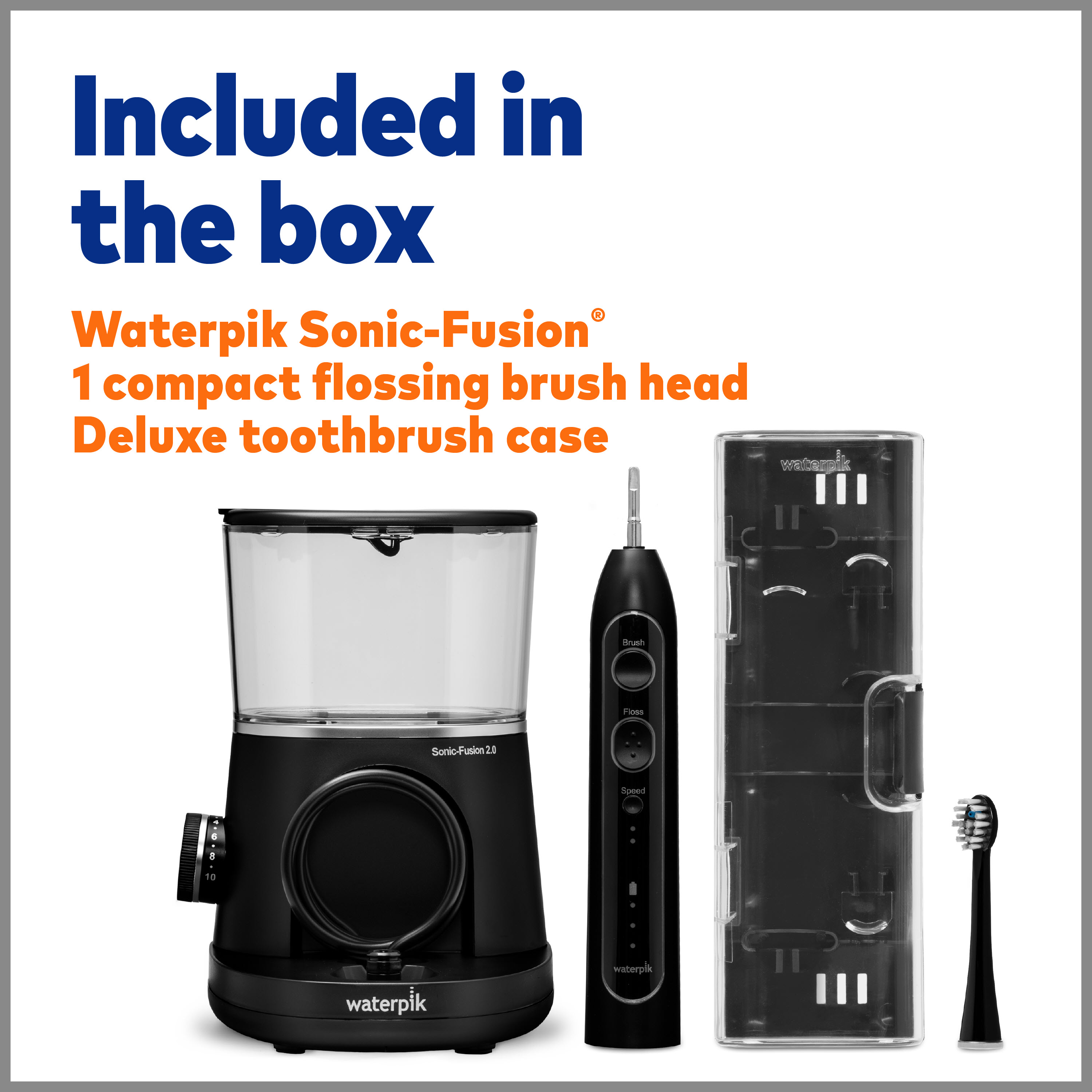 Waterpik Sonic-Fusion 2.0 Flossing Toothbrush, Electric Toothbrush & Water Flosser Combo, Black - image 4 of 13