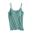 thumbnail image 2 of Royisotas Plus Size Cami Sleeveless Athletic Summer Camisoles for Women Crew Neck Thin Strap with Bras Sports Camis, 2 of 6