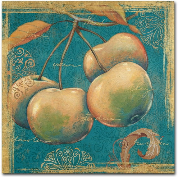 Trademark Fine Art "Lovely Fruits III" Canvas Art by Daphne Brissonnet