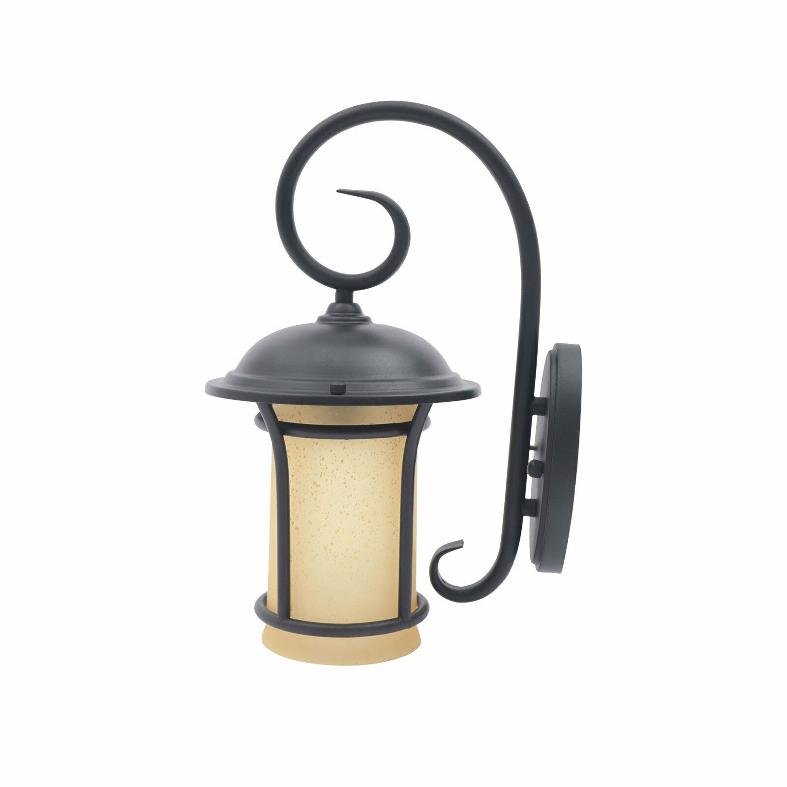 Exterior Wall Light Fixture Sconce Vintage Outdoor Retro Ground Glass Porch Lamp Outdoor Wall Light Exterior Wall Lantern Waterproof Sconce Porch Black Finshing Entryways Lighting Wall Mounted Lamp - image 3 of 10