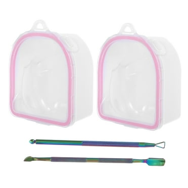 KAKOWELY soak off bowls 1 Set of Nail Soaking Bowl Finger Soaking Spa Bowl Nail Art Remover Soak Soaker with Manicure Tools5.59"X4.33"X3.07"