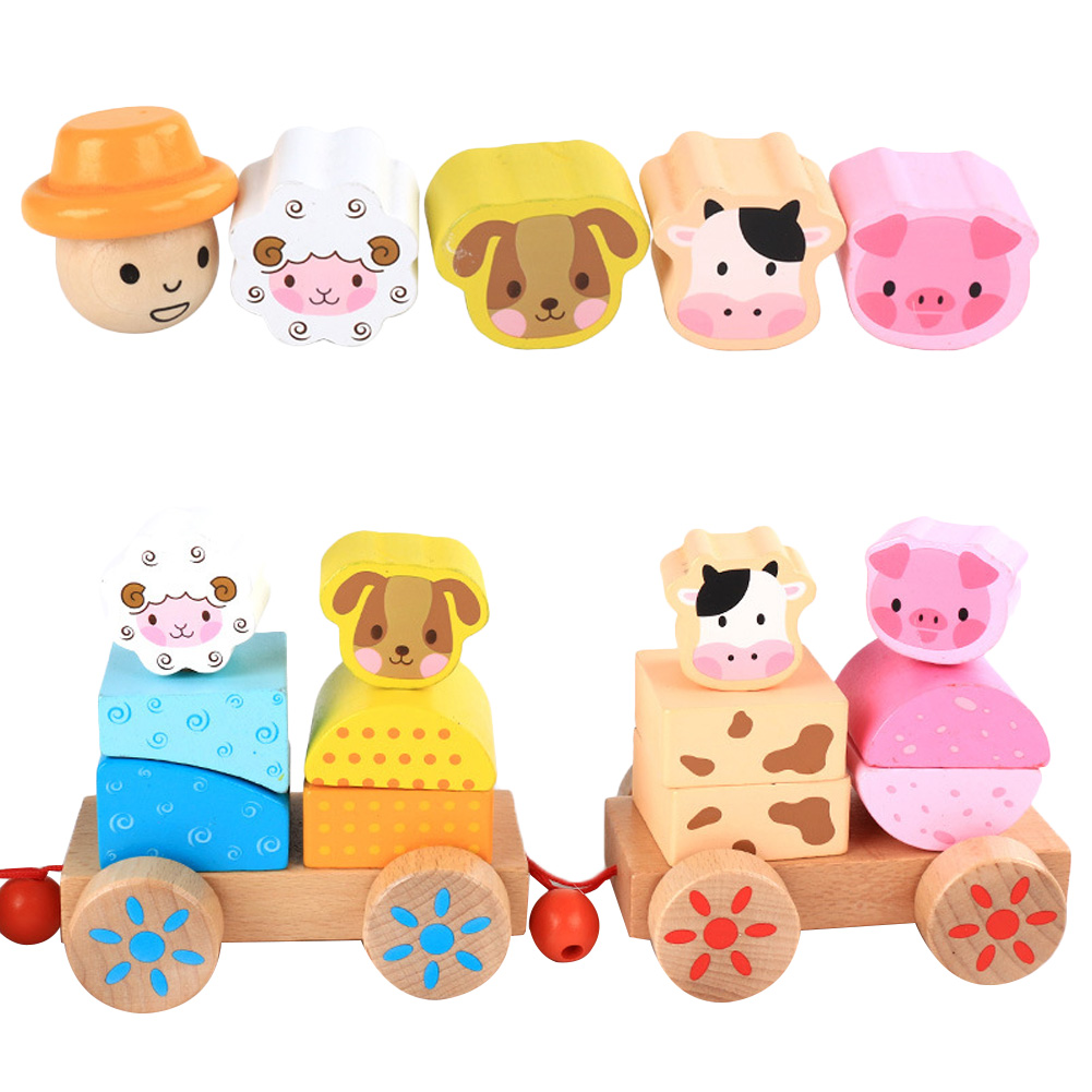 wooden farm animals for toddlers