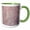 Green/White, variant on 3drose, Image of Closeup of Pink and Gray Rough Granite, 11oz Magic Transforming Mug