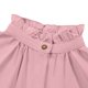 thumbnail image 5 of Camisa de manga larga con cuello alto para niñas, de color liso, versátil, con encaje plisado, para desplazamientos diarios, para niñas, top de manga larga con cuello alto, top de poliéster para niños, 5 of 6