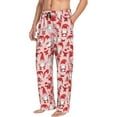 thumbnail image 6 of Salouo Gnome Merry Christmas Print Pajama Pants for Men, Lounge Pants Elastic Waistband Casual Men's sleepwear Loungewear Sleep Pajama Pant -Medium, 6 of 7