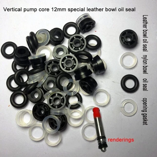 5 Sets Vertical Jack Pump Core Oil Seal Gasket Old fashioned