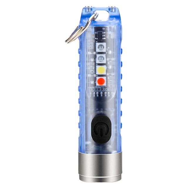 Porte-clés Lumineux Réglable Mini Lampe de Poche Led Torche Porte-Clés