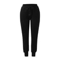 thumbnail image 4 of Sngxgn Women's Wide Leg Pants High Elastic Waisted in The Back Business Work Trousers Long Straight Suit Pants(Black,XXL), 4 of 7