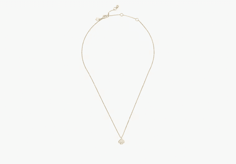 KATE SPADE NEW YORK Everyday Spade Pave Mini Pendant #O0RU3124