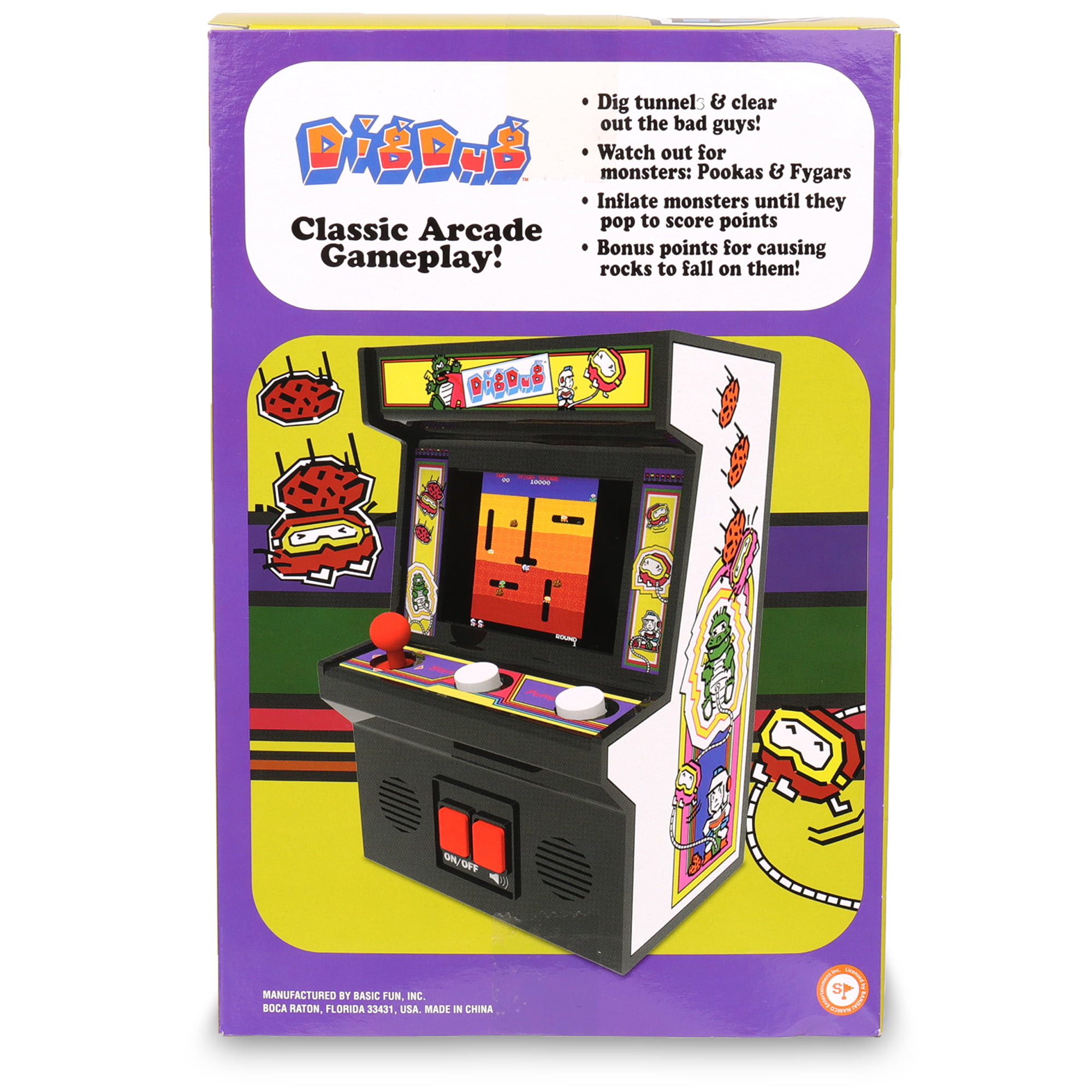 Arcade Classics - Dig-Dug Retro Mini Arcade Game - Walmart.com